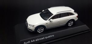 Audi A4 allroad Glacier White 1:43 Poznań prezent